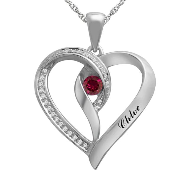 Birthstone Engravable Necklace