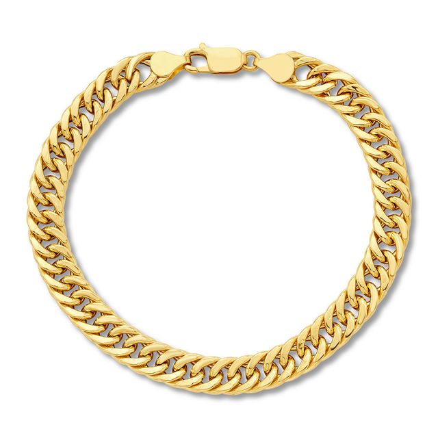 Cuban Chain Bracelet 10K Yellow Gold 8.5" Length