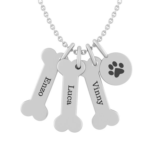 Gold and Silver Tone Heart and Paw Necklace – AEJewellery
