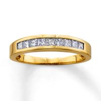 Previously Owned Diamond Anniversary 1/2 ct tw Princess-cut 14K Yellow Gold