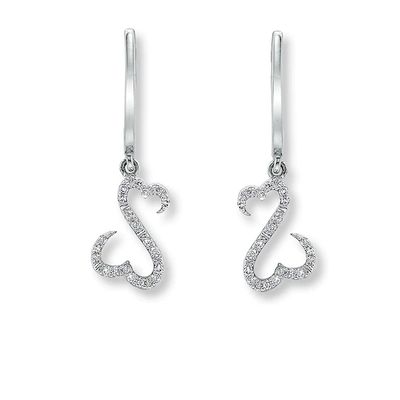 Previously Owned Earrings 1/10 ct tw Diamonds 14K White Gold