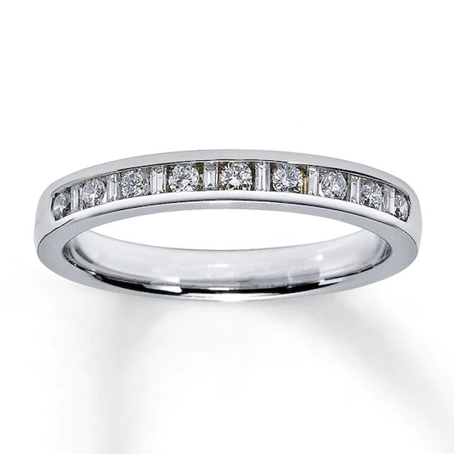 Kay Outlet Diamond Wedding Band 1 ct tw Round-cut 14K White Gold