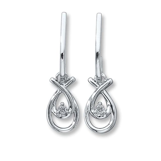 Previously Owned Earrings 1/15 ct tw Diamonds Sterling Silver