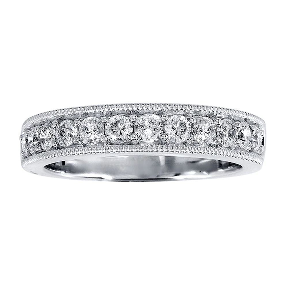 Kay Outlet Diamond Wedding Band 1 ct tw Round-cut 14K White Gold