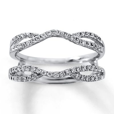 Previously Owned Diamond Enhancer Ring 1/3 ct tw 14K White Gold