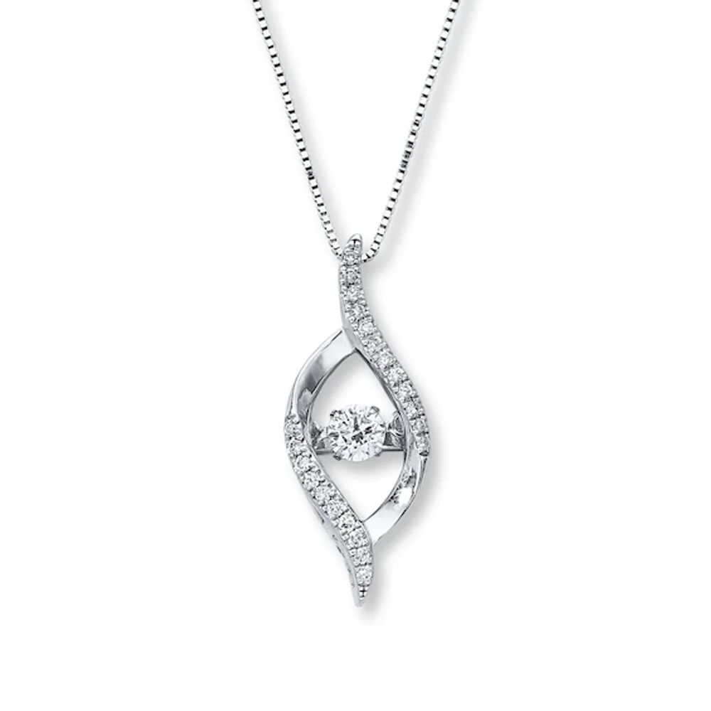 Kay Outlet Unstoppable Love Diamond Necklace 1/6 ct tw Sterling Silver 19