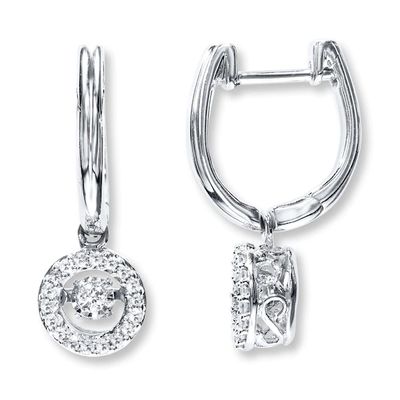 Previously Owned Earrings 1/5 ct tw Diamonds 10K White Gold