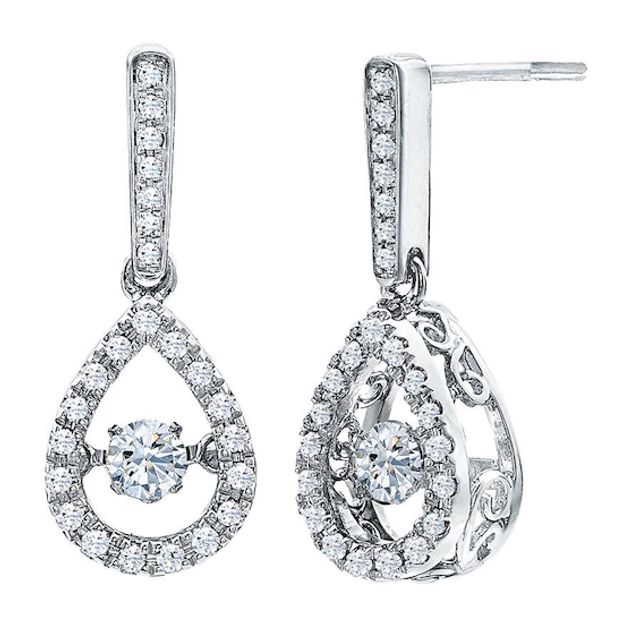 Previously Owned Diamond Earrings 1/2 ct tw 14K White Gold