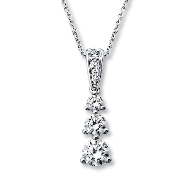 Previously Owned Necklace 1 ct tw Diamonds 18K White Gold