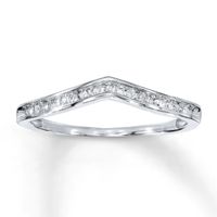 Previously Owned Diamond Wedding Band 1/ ct tw Round-cut 10K White Gold