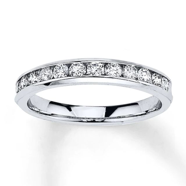 Kay Outlet Diamond Wedding Band 1 ct tw Round-cut 14K White Gold