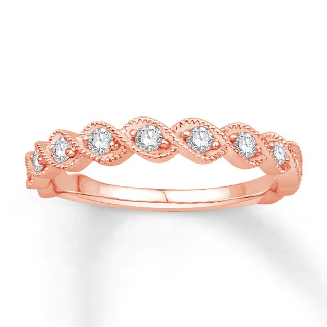 Previously Owned Diamond Anniversary Band 1/3 ct tw Round-cut 10K Rose Gold - Size 9.5