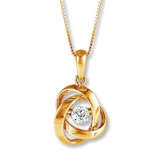 Previously Owned Unstoppable Love 1/5 Carat Necklace 10K Yellow Gold