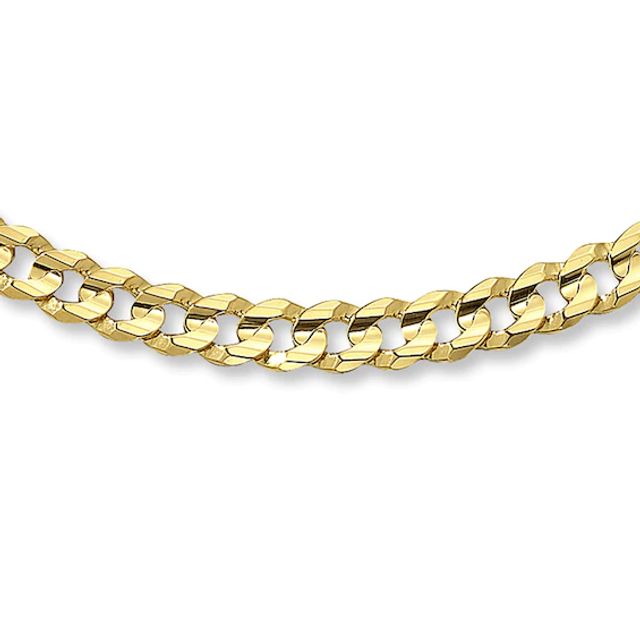 Previously Owned Curb Link Chain 10K Yellow Gold 22" Length