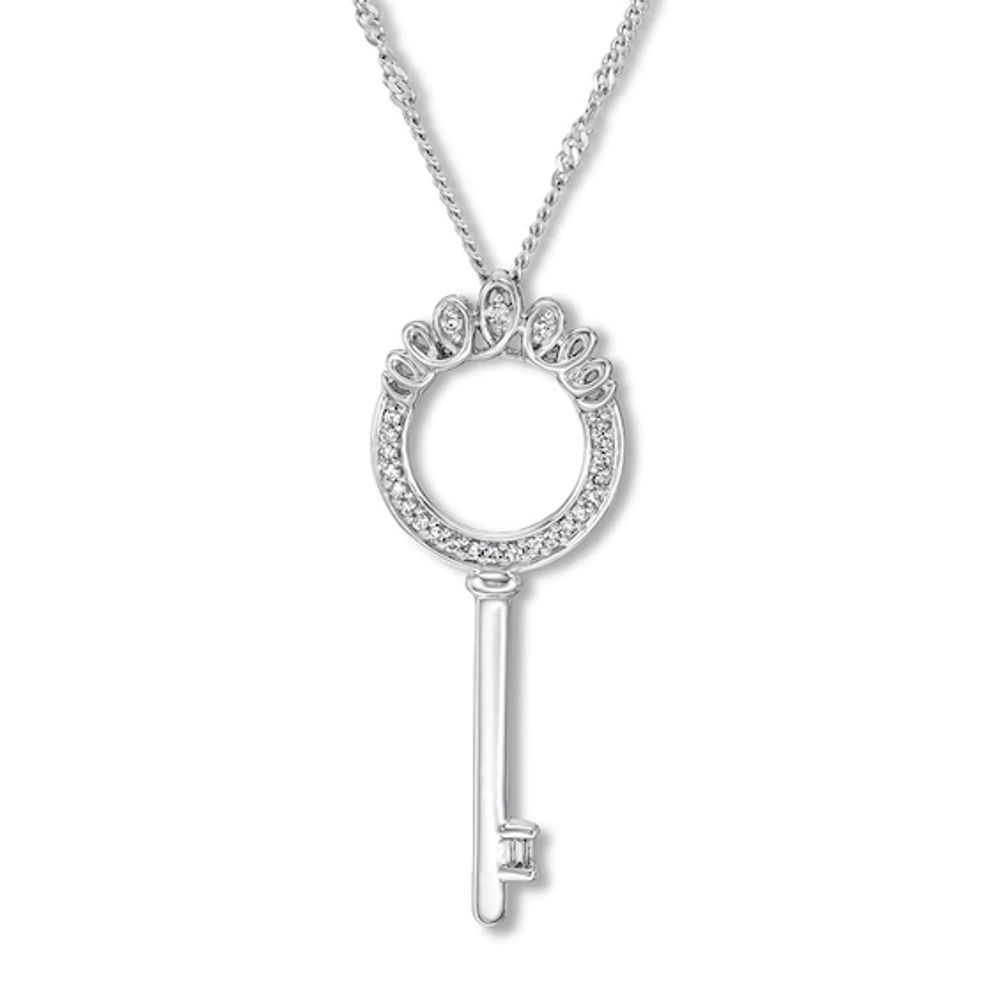 emmy london diamond key necklace