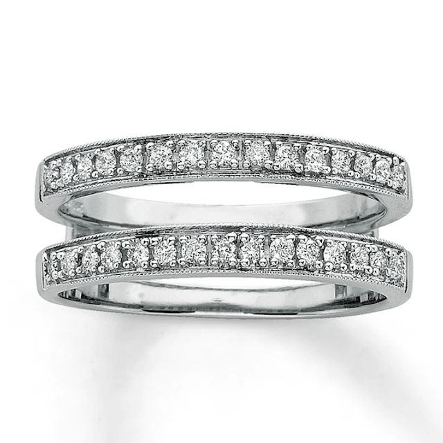 Diamond Wedding Band 1 ct tw Round-cut 14K White Gold