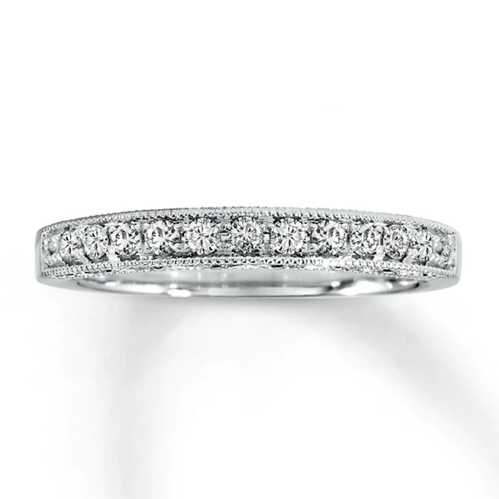 Kay Outlet Diamond Wedding Band 1 ct tw Round-cut 14K White Gold