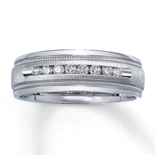 Kay Outlet Diamond Wedding Band 1 ct tw Round-cut 14K White Gold