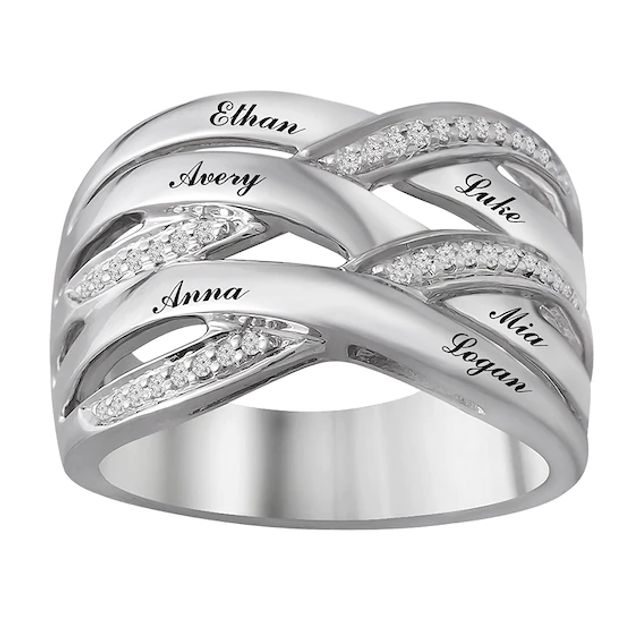 1/8 Carat t.w. Diamond Family & Mother's Ring