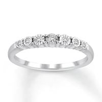 Diamond Wedding Band 1/10 ct tw 10K White Gold