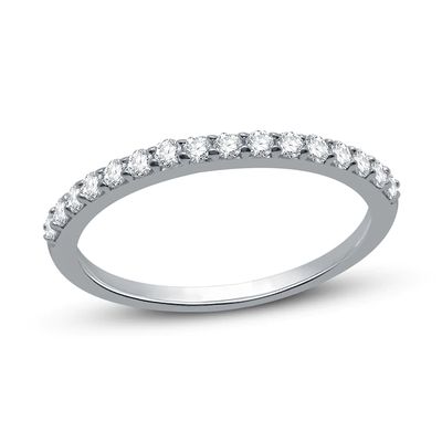 Diamond Wedding Band 1/4 ct tw Round-cut 14K White Gold