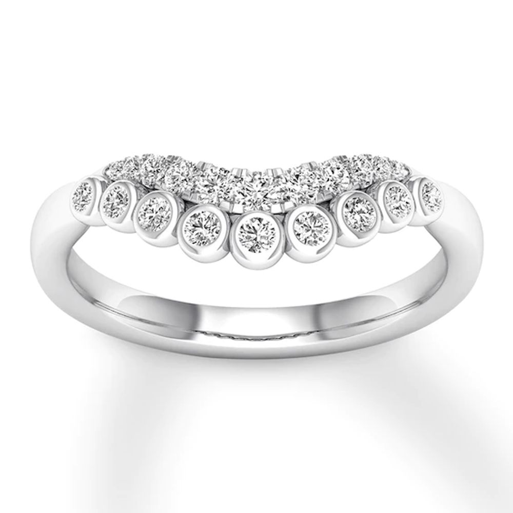 Kay Outlet Diamond Wedding Band 1 ct tw Round-cut 14K White Gold