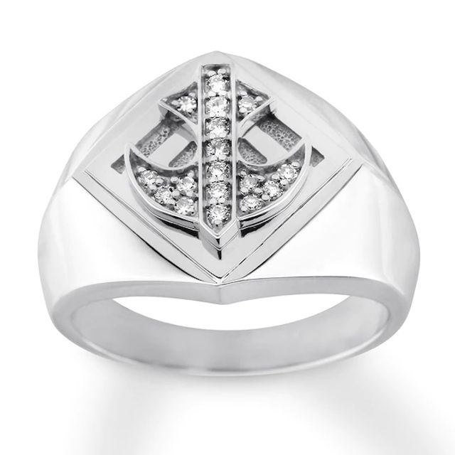 Men's Diamond Ring 1/6 Carat tw 10K White Gold