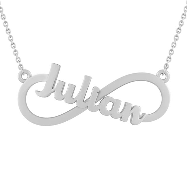 Infinity Name Plate Necklace