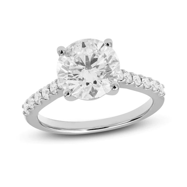 Diamond Engagement Ring 1-5/8 ct tw Round-cut 14K White Gold