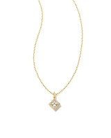 Gracie Gold Short Pendant Necklace in White Crystal