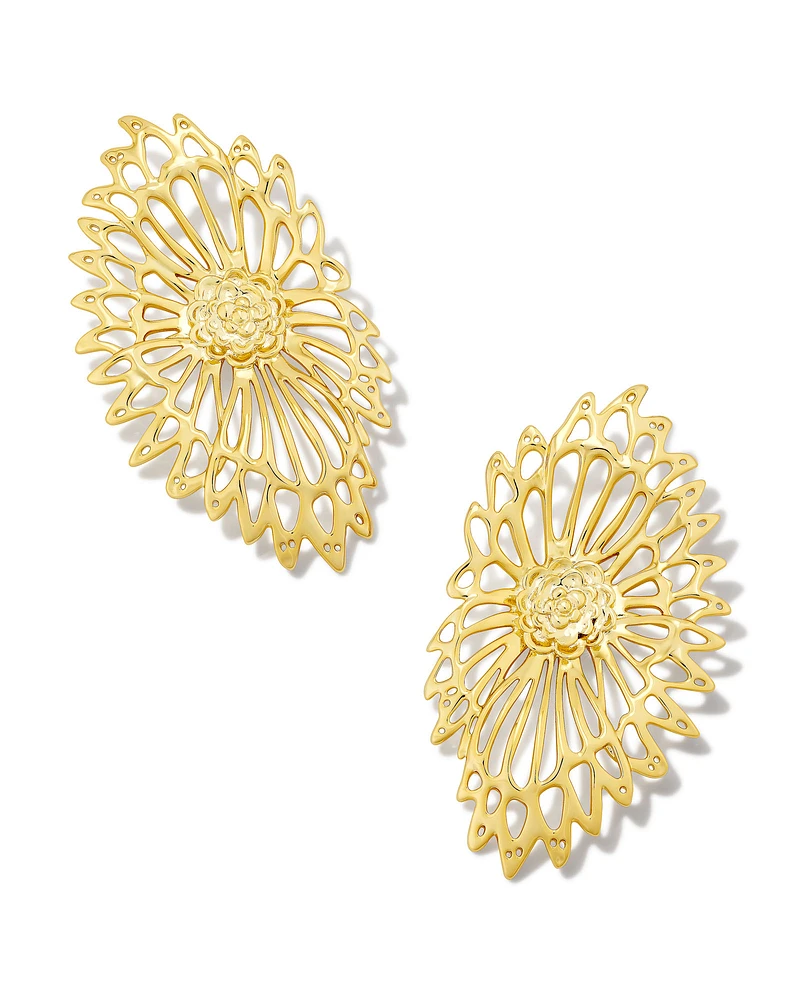 Brielle Statement Earrings in Gold