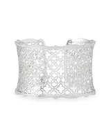 Candice Silver Cuff Bracelet in Silver Filigree Mix