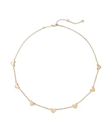 Ari Heart Strand Necklace in 18k Yellow Gold Vermeil