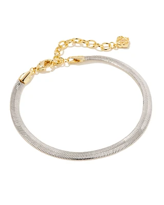 Kassie Reversible Link and Chain Bracelet in Mixed Metal