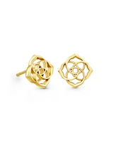 Dira Stud Earrings in 18k Gold Vermeil