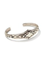 Shiva Cuff Bracelet in Vintage Silver