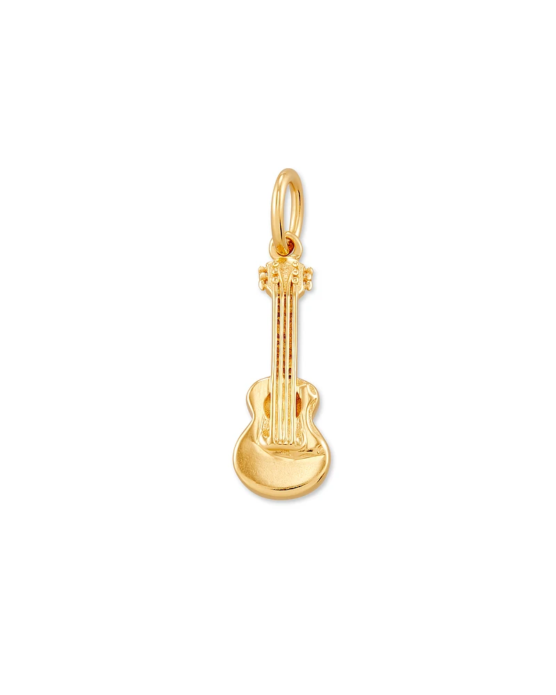 Guitar Charm in 18k Gold Vermeil