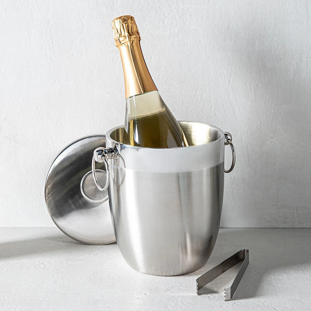 KSP Prestige Double Wall Ice Bucket with Tongs