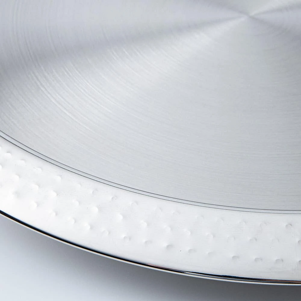 KSP Bar Essentials 'Hammered' Round Bar Tray