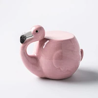 Boston Warehouse Scrubby 'Flamingo' Ceramic Scrubby Holder