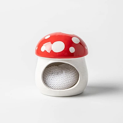 Boston Warehouse Scrubby 'Mushroom' Ceramic Scrubby Holder