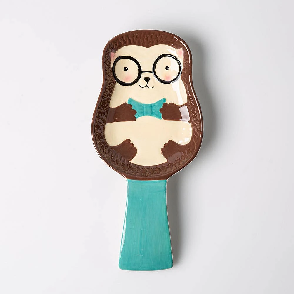 Boston Warehouse Shaped 'Hedgehog' Ceramic Spoon Rest