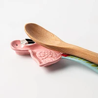 Boston Warehouse Shaped 'Flamingo' Ceramic Spoon Rest