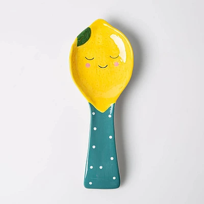 Boston Warehouse Shaped 'Lemon' Ceramic Spoon Rest
