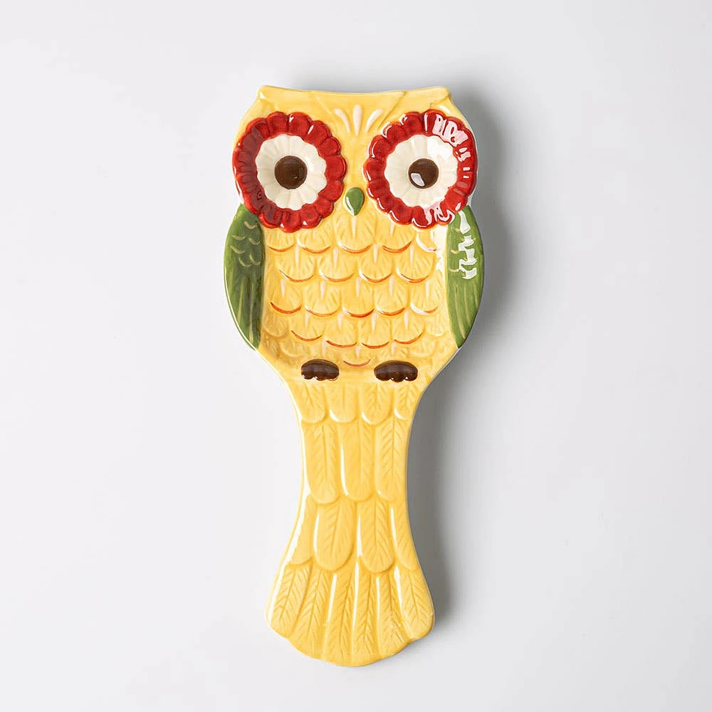 Boston Warehouse Shaped 'Owl' Ceramic Spoon Rest
