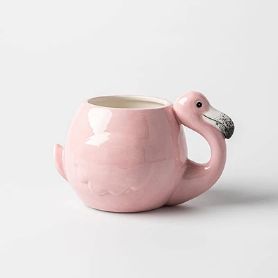 Boston Warehouse Flea Market Shaped 'Flamingo' Mug (Pink)
