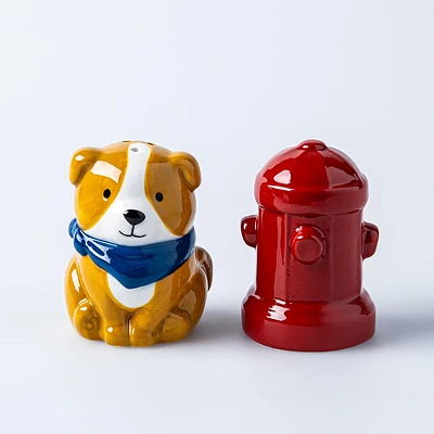 Boston Warehouse Flea Market Shaped 'Dog' Salt & Pepper - Set of 2