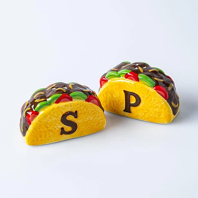 Boston Warehouse Flea Market Shaped 'Taco' Salt & Pepper - Set of 2