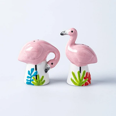 Boston Warehouse Flea Market Shaped 'Flamingo' Salt & Pepper S/2