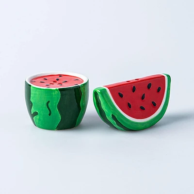 Boston Warehouse Flea Market Shaped 'Watermelon' Salt & Pepper - S/2